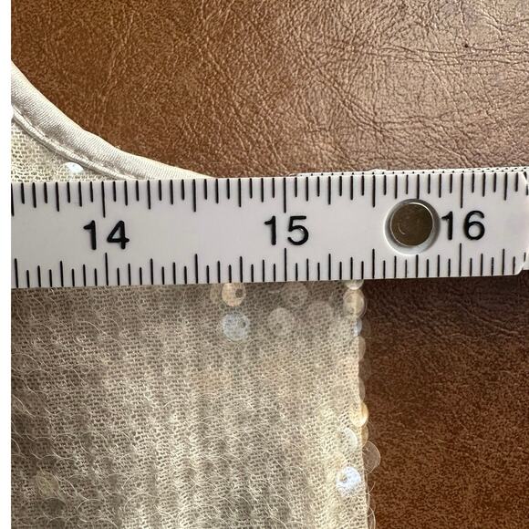 H&M Divided Iridescent Sequin Small Y2K Holiday Semi Formal Bodycon Mini Dress - Picture 4 of 6